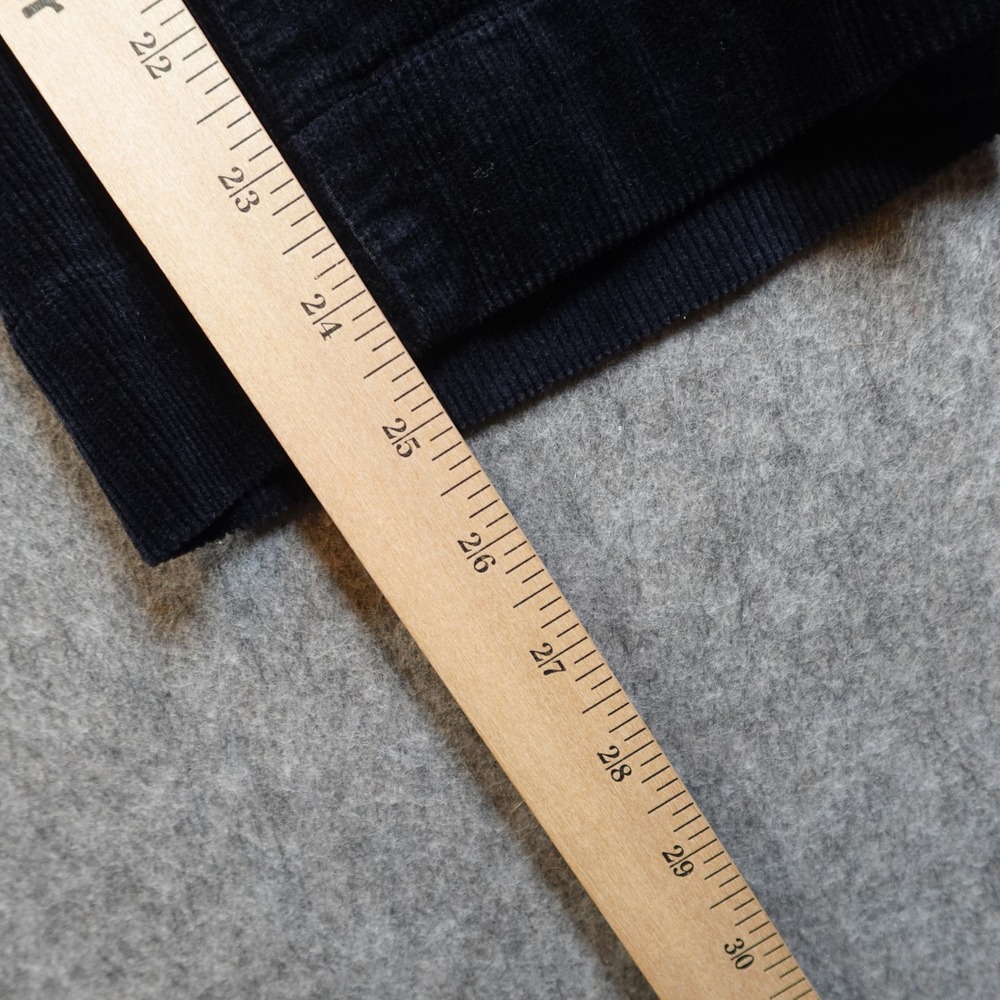 Anthropologie Maeve Pants Womens 27 Colette Corduroy Cropped Wide Leg Black - Picture 4 of 13